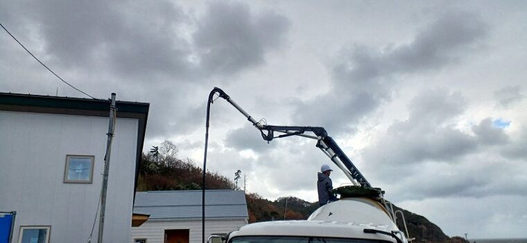 新潟市西蒲区の現場の資材回収にいってきました。